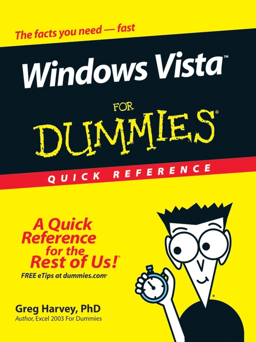 Title details for Windows Vista For Dummies Quick Reference by Greg Harvey - Wait list